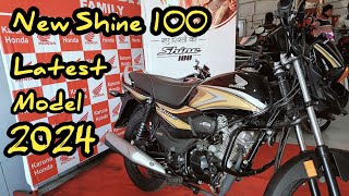 2024 Honda Shine 100  Price Mileage  Test drive  Hf Deluxe Platina 100 Honda Shine 100 cc❓ [upl. by Nyltak]