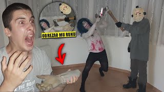 JASON VOORHEES JE ODREZAO RUKU OD JEFF UBICE potukli su se [upl. by Donnenfeld41]