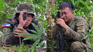 Philippine Army Artillery Forward Observers seen using portable Laser Rangefinders [upl. by Caassi]