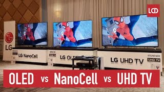 ถ้าอยากรู้ OLED vs NanoCell vs UHD TV ภาพต่างกันแค่ไหนต้องดู [upl. by Aniretac]