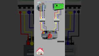 3phase automatic transfer switch ka connection karehow to connect 3phase automatic transfer switch [upl. by Sallad]