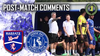 POST MATCH COMMENTS LEAGUE  HERNE BAY FC H  26th August 2024 [upl. by Sisxela]