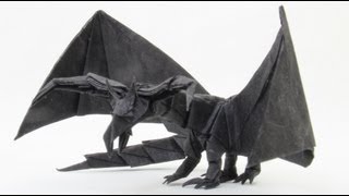 How to make an Origami Darkness Dragon 20 Tadashi Mori [upl. by Cassaundra]