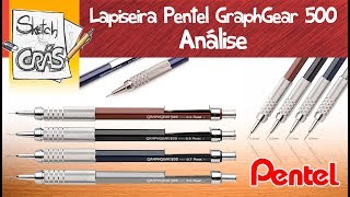 Lapiseira Pentel Graphgear 500  Sketch Crás [upl. by Leuas]