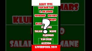 AJAX 1995 VS LIVERPOOL 2019 LEGENDS WHO WINS football championsleague ajax liverpool [upl. by Toffic112]