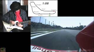 F1 Lap on Guitar SIDEbySIDE V10 Ferrari F1 Monza 2004 Barrichello Pole Lap Record [upl. by Melisent933]