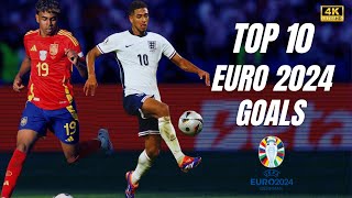 TOP 10 Goals in Euro 2024 [upl. by Lobel202]