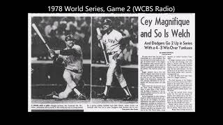 1978 World Series Game 2 YankeesDodgers WCBS Radio [upl. by Trellas941]