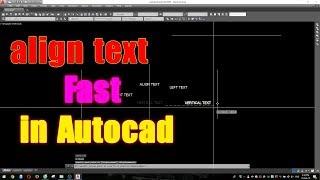 Lisp autocad  Lisp align text in autocad [upl. by Supple414]