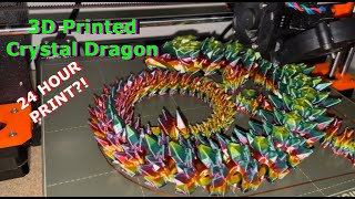 3D Printing a HUGE Crystal Dragon Prusa Mk3s and Ender 3 V2 [upl. by Sinnaiy]