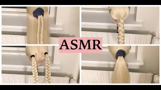 ASMR Soft Hair Play amp Hairstyling No Talking Hair Brushing amp Braiding Sounds [upl. by Irot]