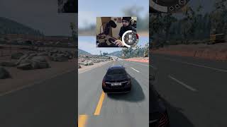 Going CRAZY in Mercedes C63 AMG in BeamNG Drive shorts [upl. by Nessnaj6]