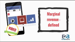 Marginal revenue  defined [upl. by Nivej381]