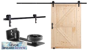 VEVOR Barn Door and Hardware Kit 30quot x 84quot Wood Sliding Barn Review [upl. by Norak814]