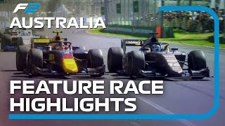 F2 Feature Race Highlights  2023 Australian Grand Prix [upl. by Oilisab]