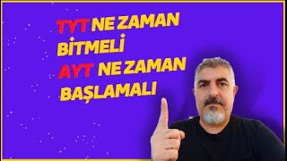 TYT NE ZAMAN BİTMELİ AYT NE ZAMAN BAŞLAMALI [upl. by Palestine786]