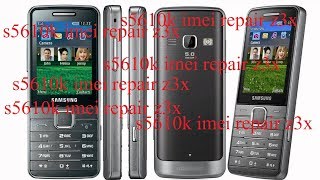 Samsung S5610k s3770k IMEI repair z3x box [upl. by Nadirehs]