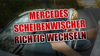 Mercedes Benz Scheibenwischer wechseln amp bedienen  Anleitung [upl. by Borlow]