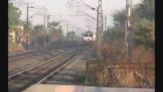 AK Rajdhani with WAP5 at Umroli [upl. by Aerua]