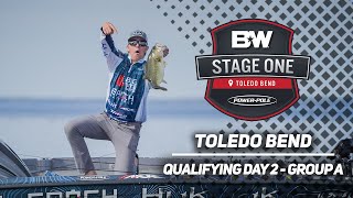 Bass Pro Tour  Stage One  Toledo Bend  Qualifying Day 2  Group A Highlights [upl. by Johannes682]