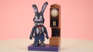 FNAF Grandfather Clock with Nightmare Bonnie  McFarlane Toys set review [upl. by Landers]