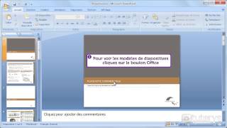 Comment utiliser les modèles de diapositives avec PowerPoint 2007 [upl. by Lamrouex]