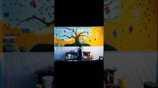 7 × 14quot wall painting 🖌️🎨shorts ytshortsvideo yt wallpainting coloring art drawing [upl. by Gignac]