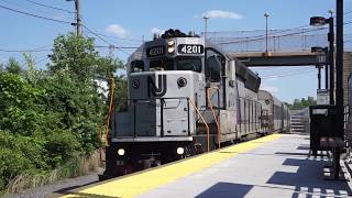 Three Trains at Lindenwold Station [upl. by Llecrep472]