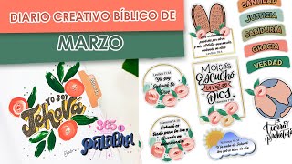 📒DIARIO CREATIVO DE MARZO 2024 🌼CHALLENGE 365 DÍAS EN SU PALABRA ✨ [upl. by Inah]