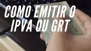 Como tirar o IPVA ou GRT em 2024 RJ [upl. by Namas]