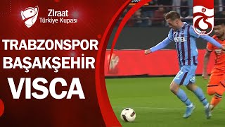 GOL Edin Visca Trabzonspor 1 0 Başakşehir Ziraat Türkiye Kupası Çeyrek Final [upl. by Cohin]