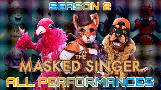 All Masked Singer SEASON 2 Contestants  Performances Ranked  Special Best Season ❤️ [upl. by Thelma]