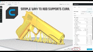 How to add supports cura [upl. by Townie705]