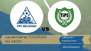 Miesten Kakkonen 2023 A Lohko PPJ vs TiPS Jätkäsaaren tekis la 7102023 klo 1400 [upl. by Dionysus]