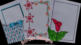 Assignment Front Page Design  Project Work Design  Beautiful Border Design  File Decoration Ideas [upl. by Eenahc]