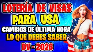 📢 COMO GANAR LA LOTERÍA DE VISAS para Estados Unidos DV 2026 😮 SECRETOS DEL BOMBO Y QUE HAGO DESPUÉS [upl. by Wichern]