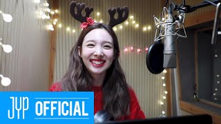 NAYEON Tell me Santa Tell Me cover behind [upl. by Eimmelc]