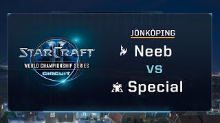 Neeb vs Special PvT  Quarterfinals  WCS Jönköping 2017  StarCraft II [upl. by Yelsnya]