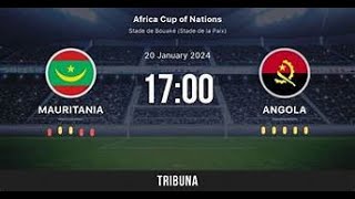 mauritanie vs angola caf 2024 live [upl. by Suiravat]