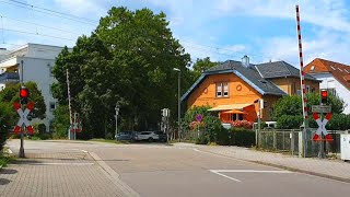 Ettlingen Rohrackerweg Railway Crossings BadenWürttemberg [upl. by Greggory622]