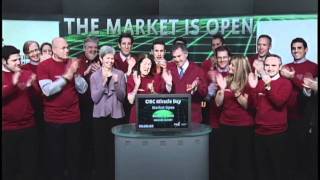 CIBC World Markets Inc opens Toronto Stock Exchange December 7 2011 [upl. by Osber607]