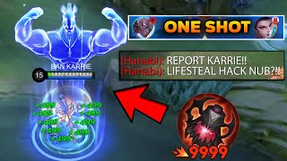 KARRIE NEW SEASON LIFESTEAL HACK BUILD💀 MUST TRY karrie best build 2024 [upl. by Templeton38]