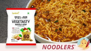 Samyang Vegetasty Vegetarian Ramen  Vegetable Noodle Soup [upl. by Luhe99]