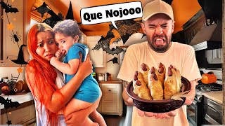 COLCHONETE DE SALSICHA ESPECIAL DE HALLOWEEN  O Bêe ficou com nojo 🤮 [upl. by Ahseina]