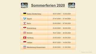 Sommerferien 2020 [upl. by Wawro]