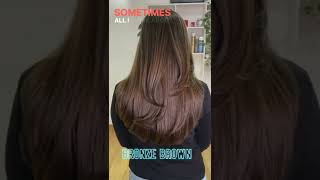 Types of hair color  Brown undertone  Highlights  Global hair color  Indian skin tone [upl. by Maurreen744]