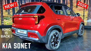 2024 Kia Sonet Premium SUV  Sunroof Latest Features New Interiors  Kia Sonet Facelift 2024 GTX [upl. by Etteniotna]