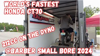 Worlds fastest CT70 Honda Trail 70 Dyno at Barber Motorsports Park Small Bore 2024 [upl. by Fotinas]