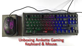 AMKETTE Evo Fox Fireblade Keyboard amp Amkette Evo Fox Phantom Mouse Unboxing │ ASMR [upl. by Findley]