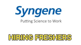 Walkin interview for freshers and Experience Syngene company  syngene pharmajobalert [upl. by Mairhpe]